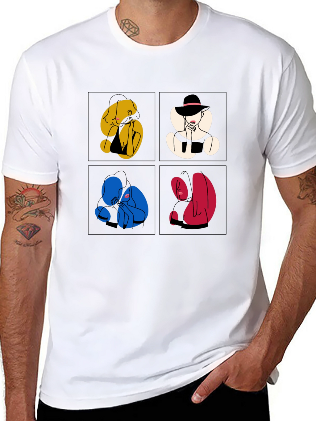 Abstract Art Graphic Tee - Unique Style