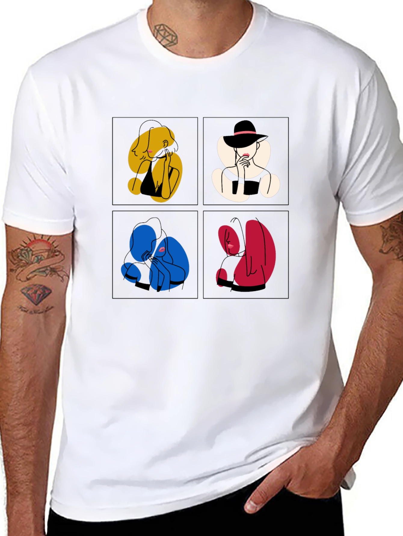 Abstract Art Graphic Tee - Unique Style