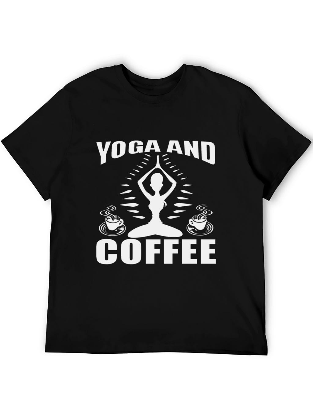 Yoga and Coffee Graphic T-Shirt