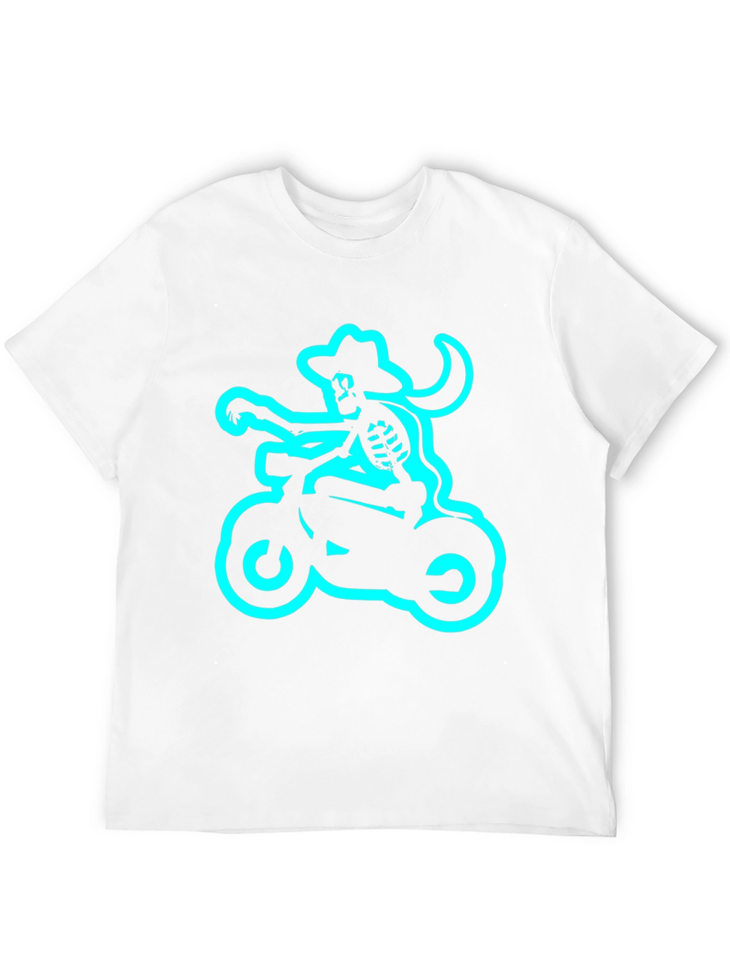 Skeleton Biker T-Shirt - Black Tee
