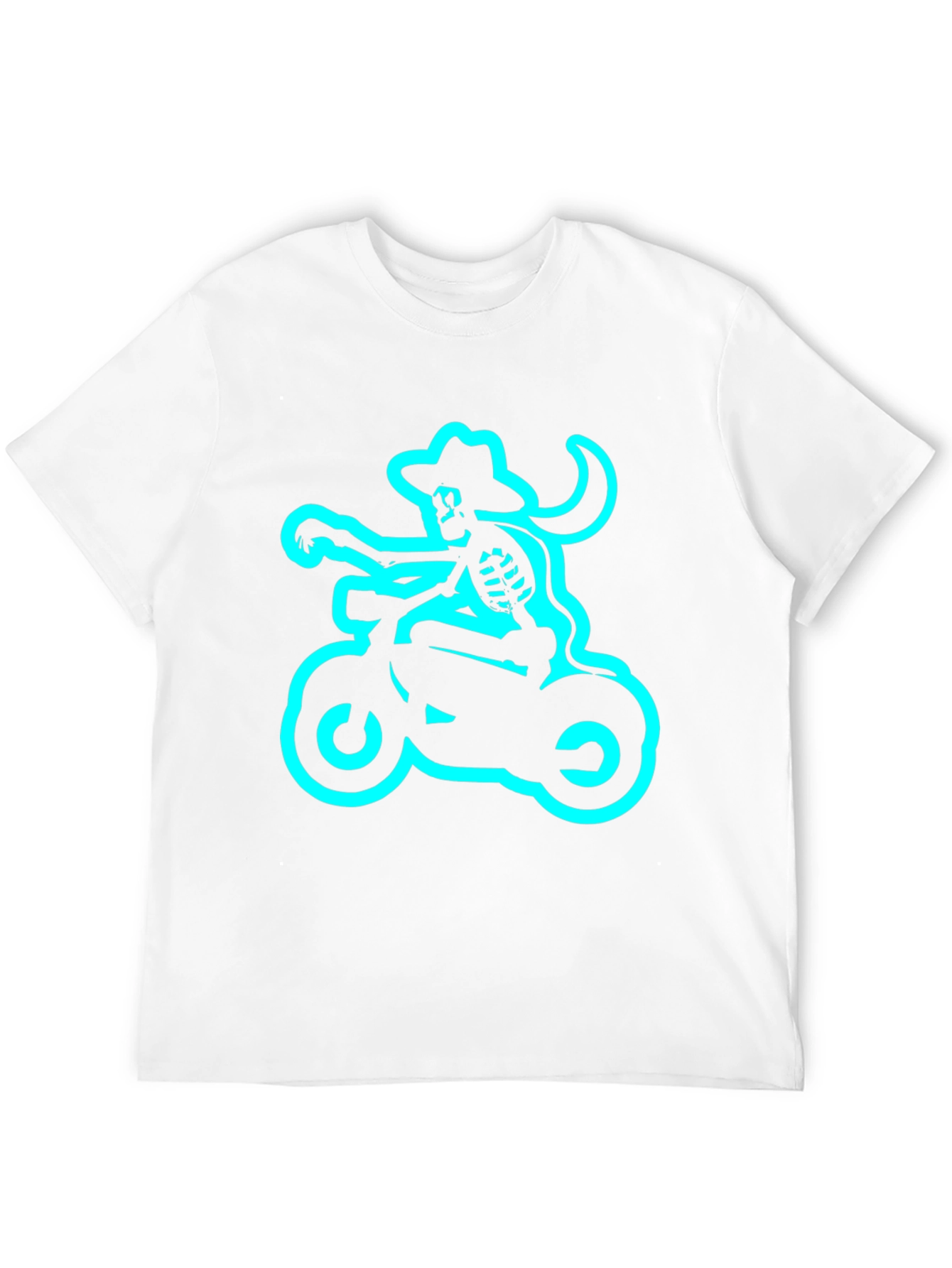 Skeleton Biker T-Shirt - Black Tee