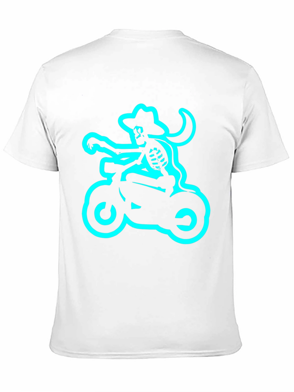 Skeleton Biker T-Shirt - Black Tee