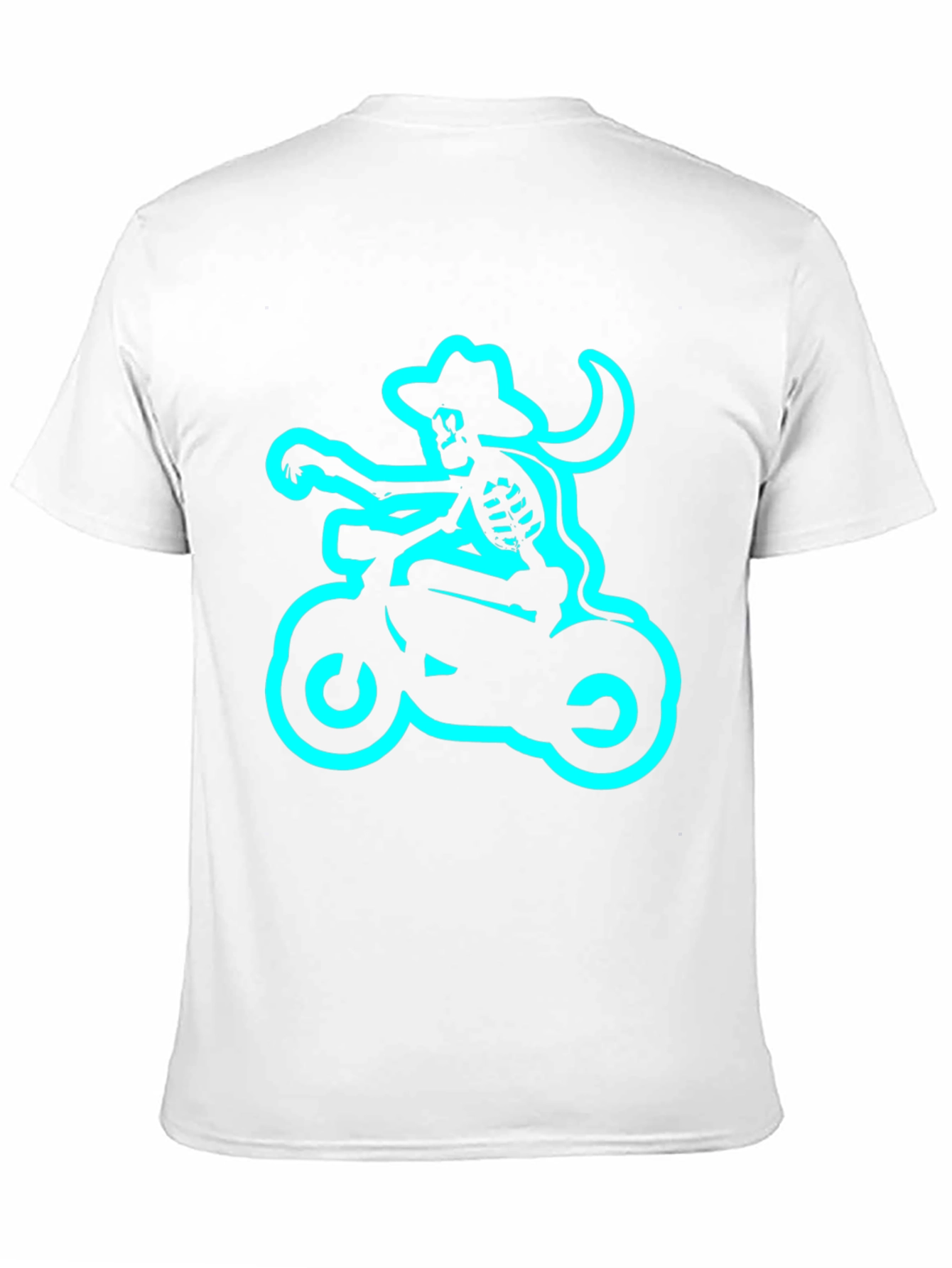 Skeleton Biker T-Shirt - Black Tee