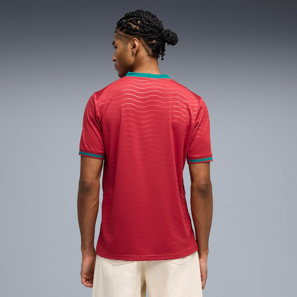 Men's Portugal Home Soccer Jersey - Crew Neck Short Sleeve