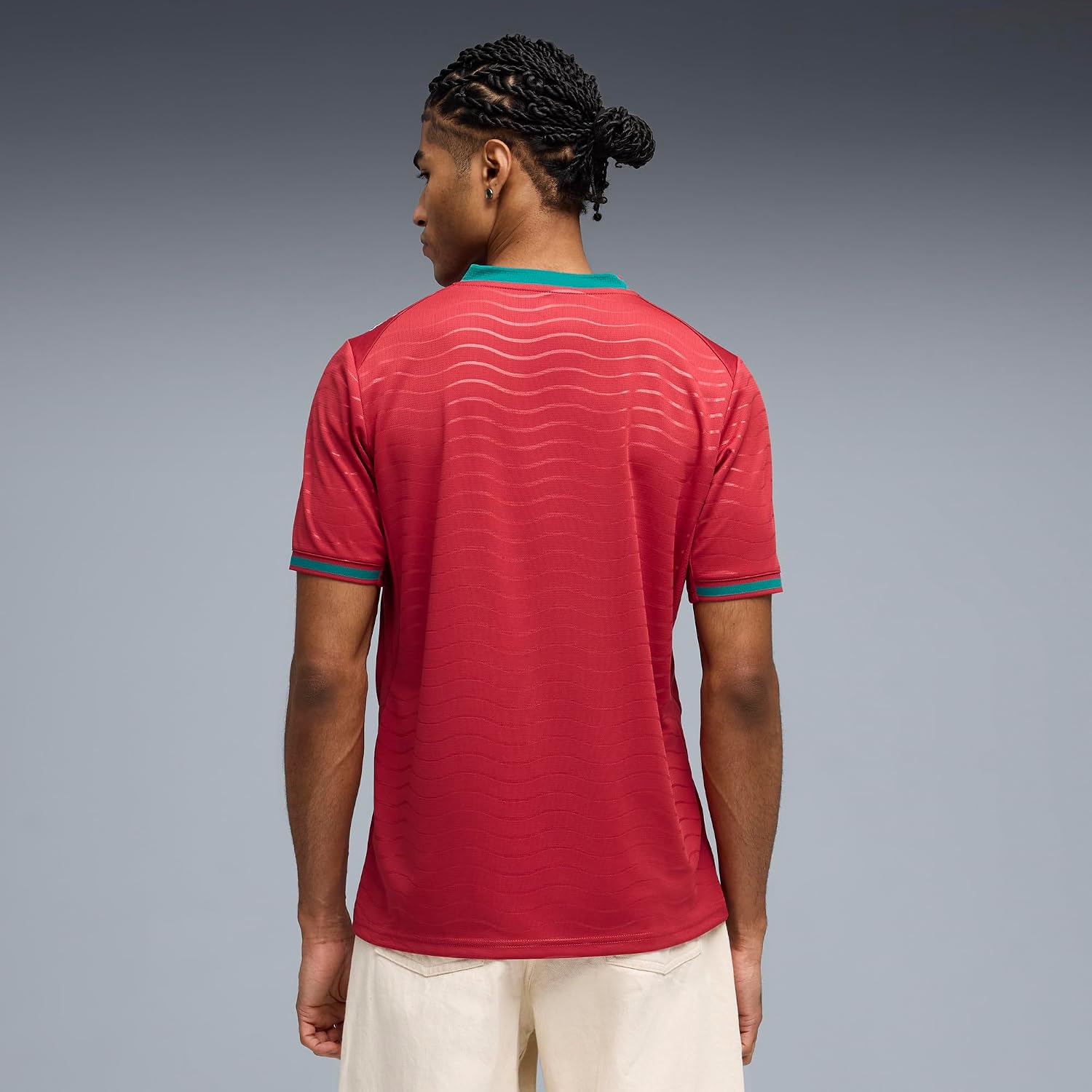 Men's Portugal Home Soccer Jersey - Crew Neck Short Sleeve