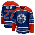 Men's Edmonton Oilers Brett Kulak #27 Royal Home Breakaway Player Jerseys