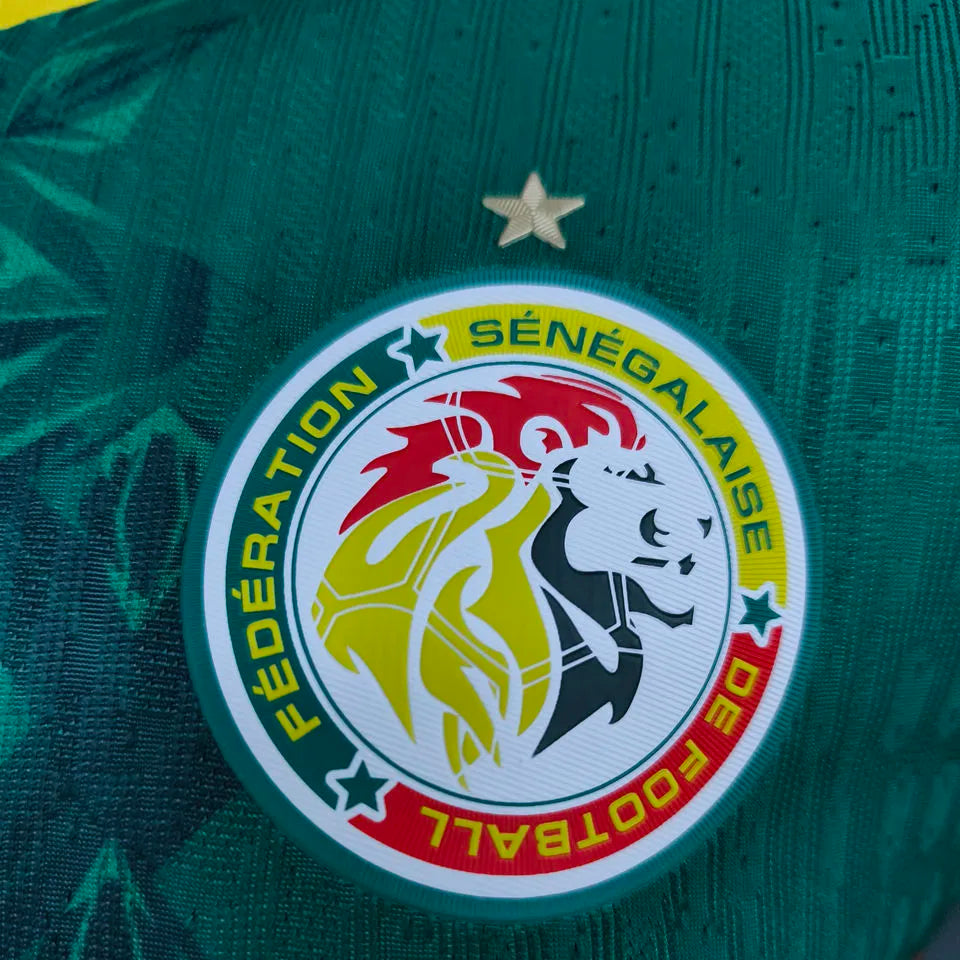 2026/27 Senegal Away Green Player Version Soccer Jersey Detail 1