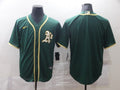 Men's Oakland Athletics Kelly Green Replica Blank Jerseys