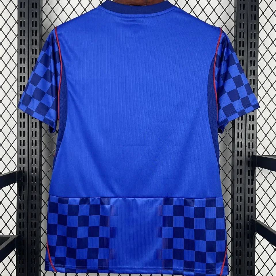 2026/27 Croatia Away Blue Fans Soccer Jersey Detail 4