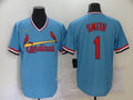 Men's St. Louis Cardinals Ozzie Smith #1 Blue Replica Baseball Jerseys
