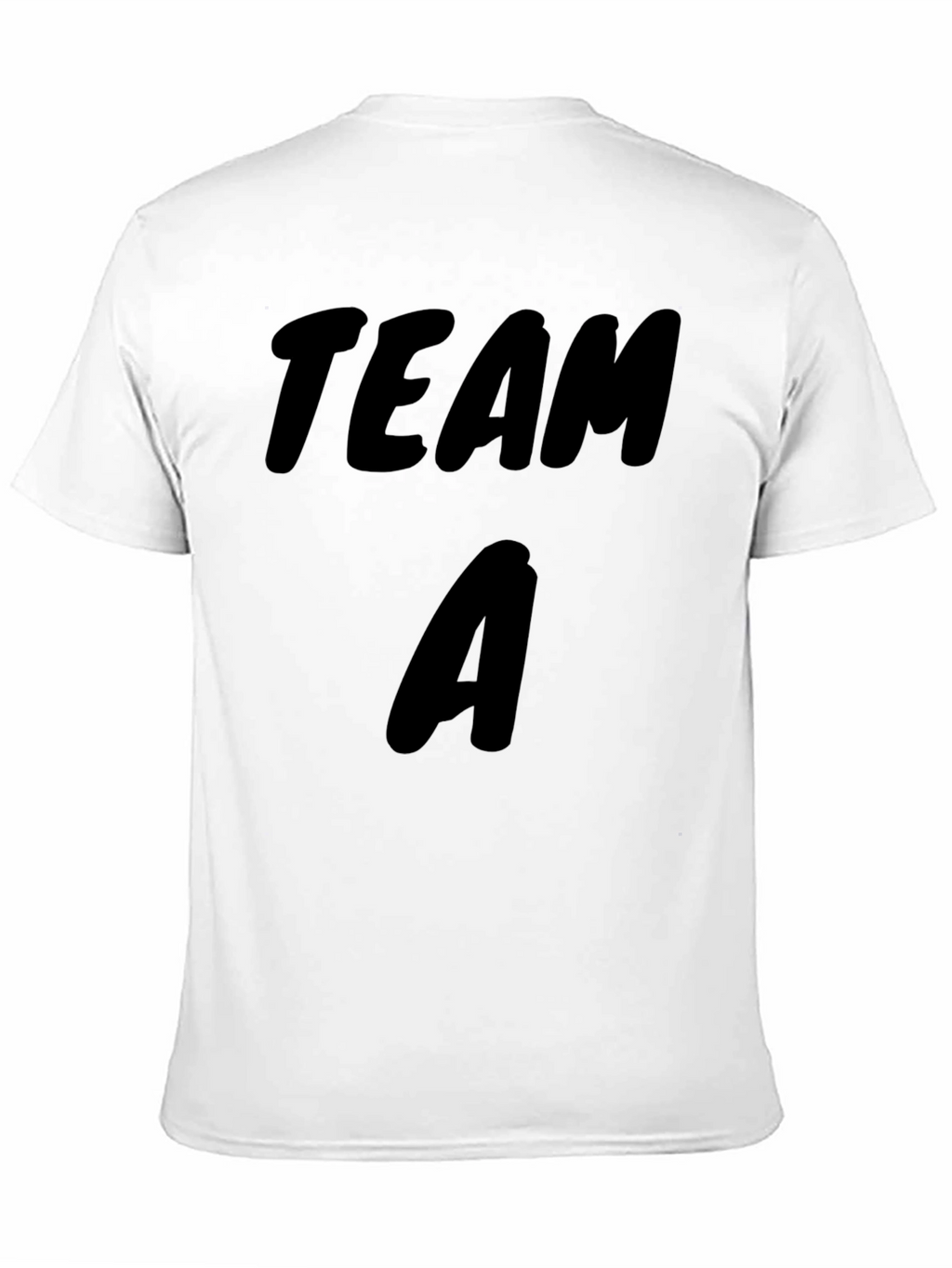 Team A Black Cotton T-Shirt