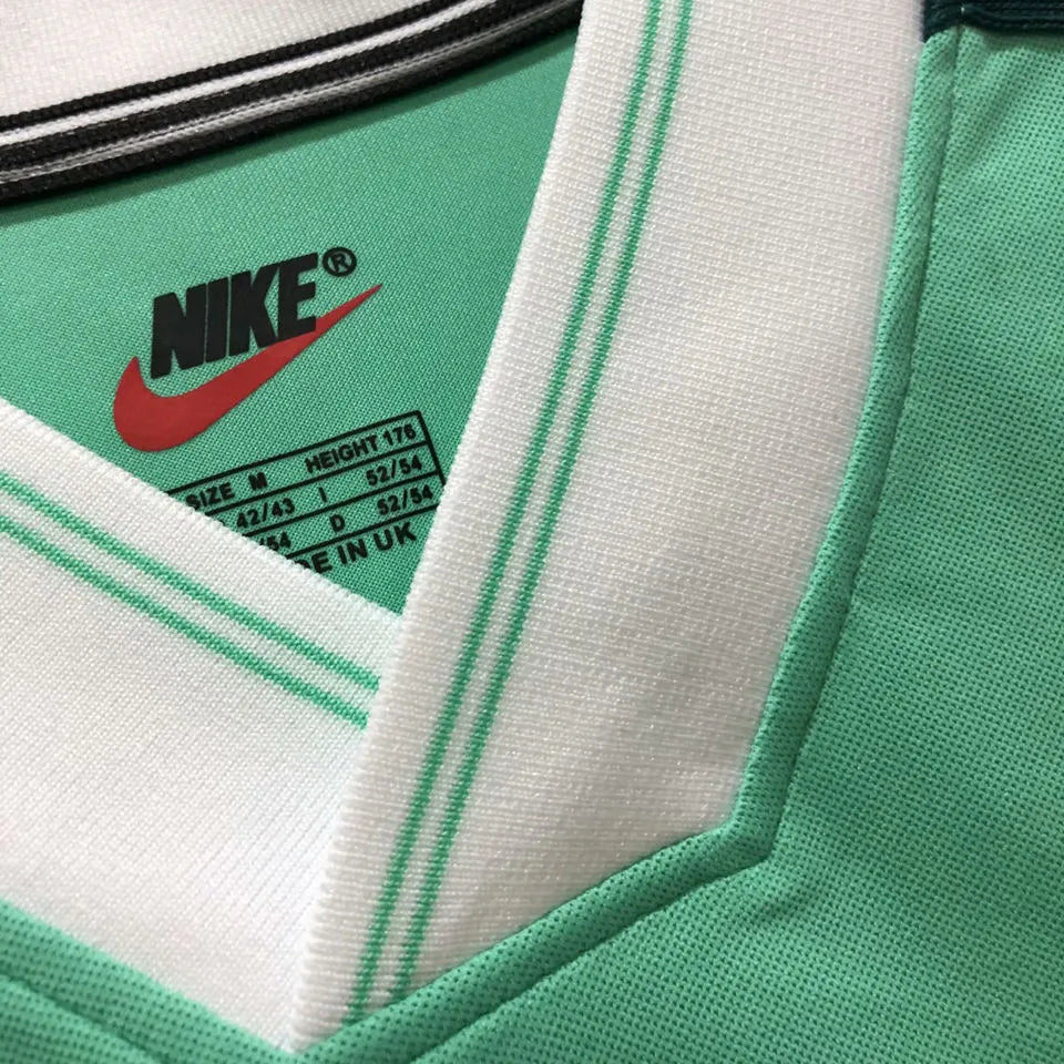 1998 Nigeria Home Green Retro Soccer Jersey Detail 2
