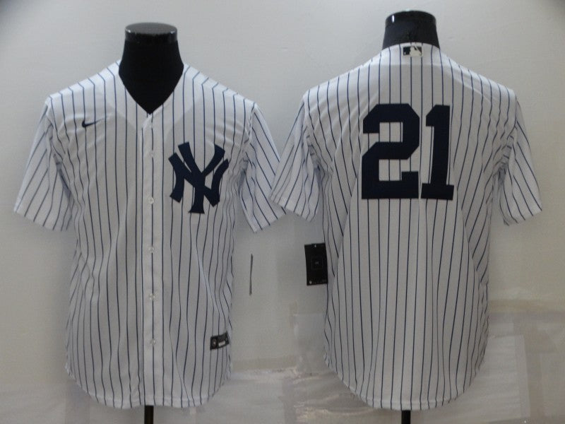 Men's New York Yankees Paul O������������������������������������Neill #21 White Replica Player Name Jerseys