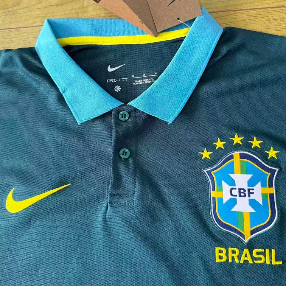2026/27 Brazil POLO Jersey Detail 1