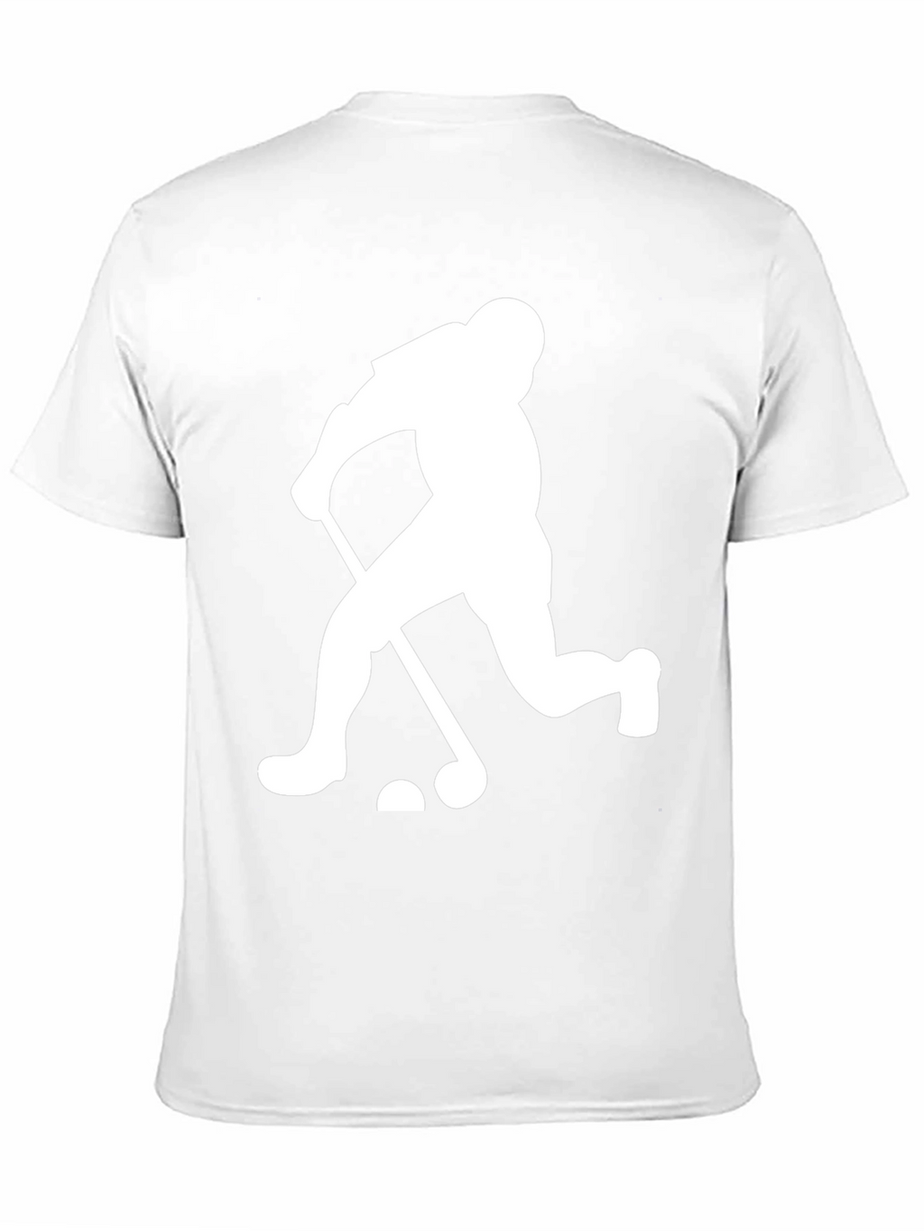 Golfing Silhouette Graphic Tee - Black Cotton Blend