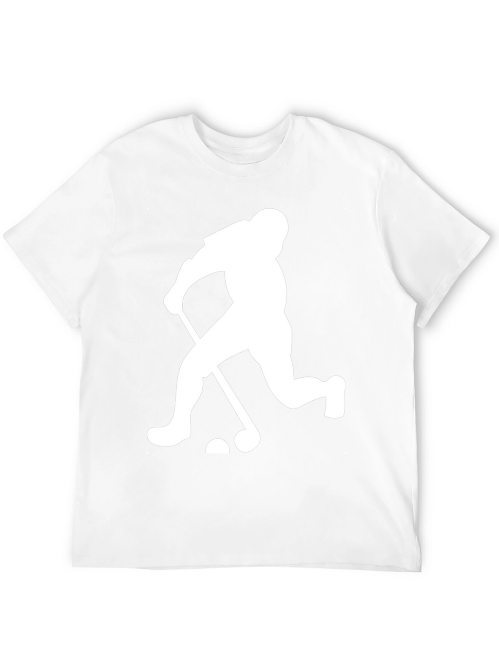 Golfing Silhouette Graphic Tee - Black Cotton Blend