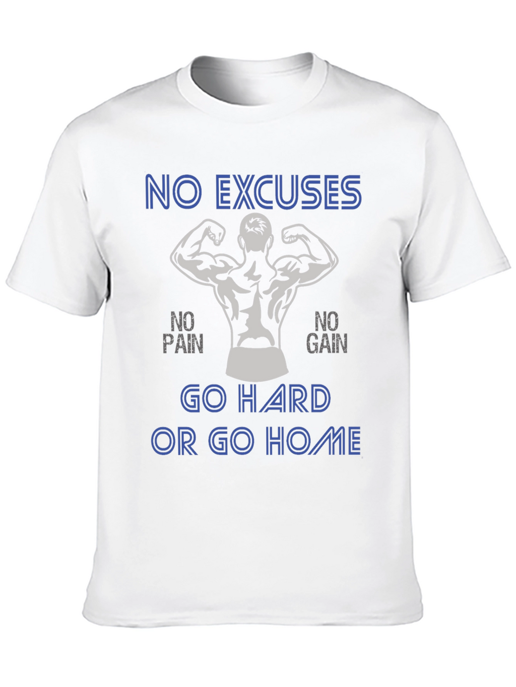 Motivational Workout Graphic Tee - No Excuses