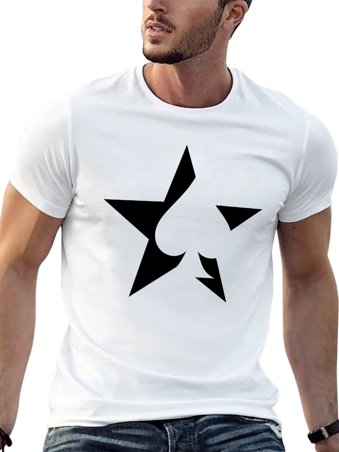 Star Spade Black T-Shirt - Modern Casual Tee