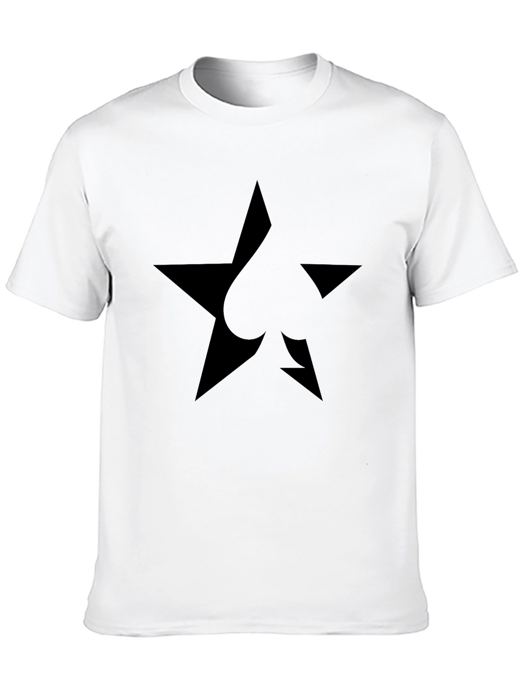 Star Spade Black T-Shirt - Modern Casual Tee