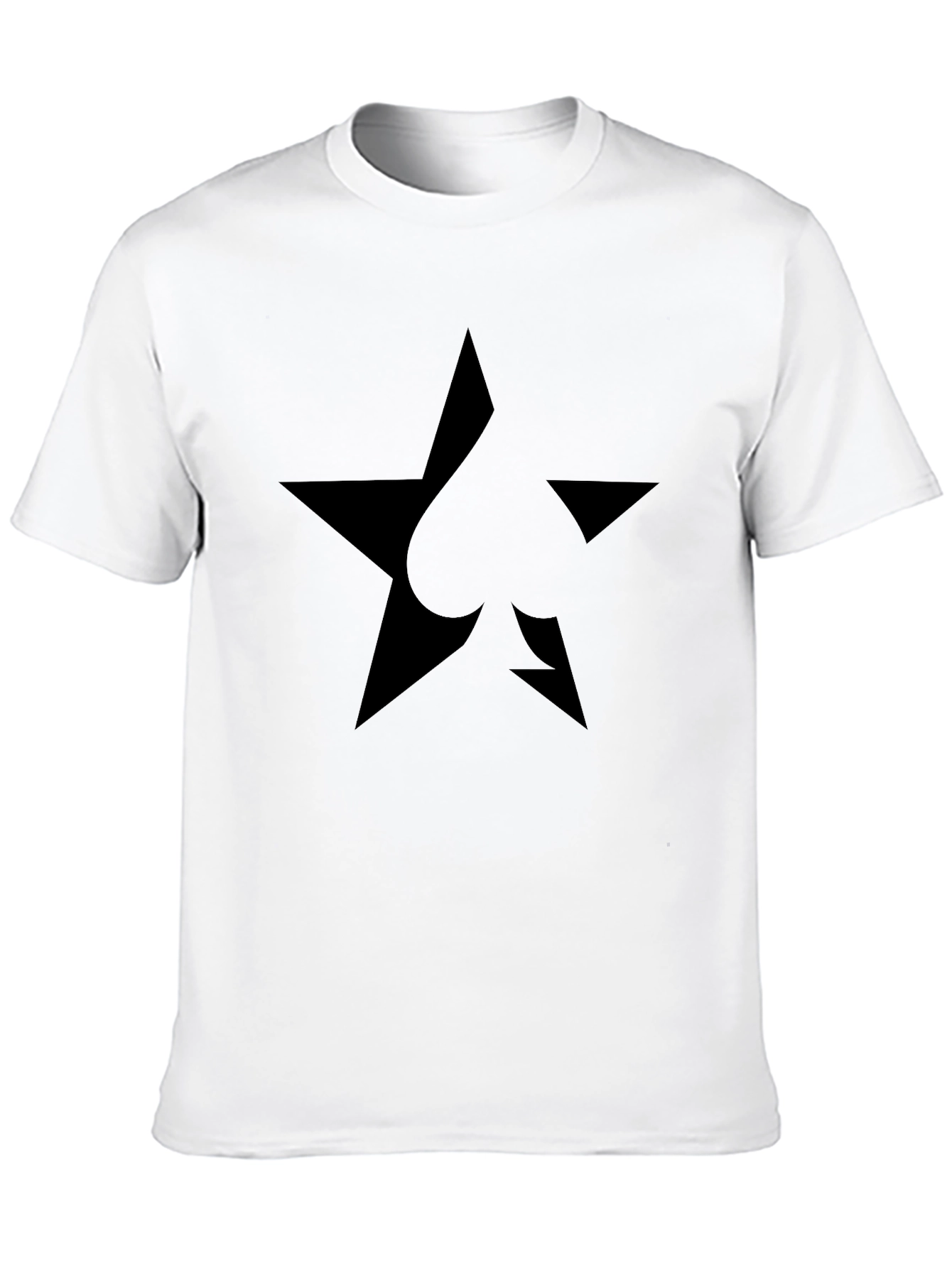 Star Spade Black T-Shirt - Modern Casual Tee