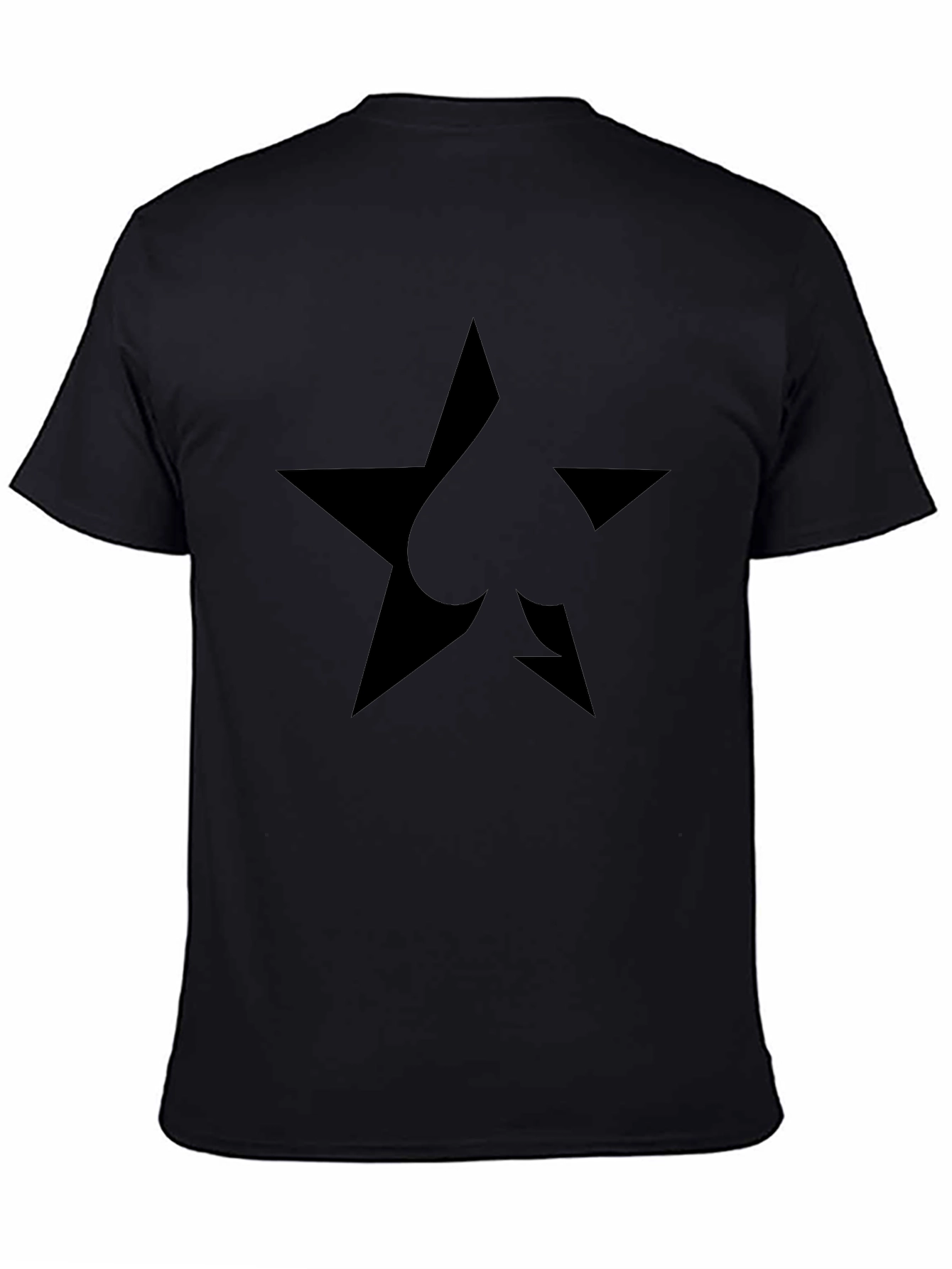 Star Spade Black T-Shirt - Modern Casual Tee