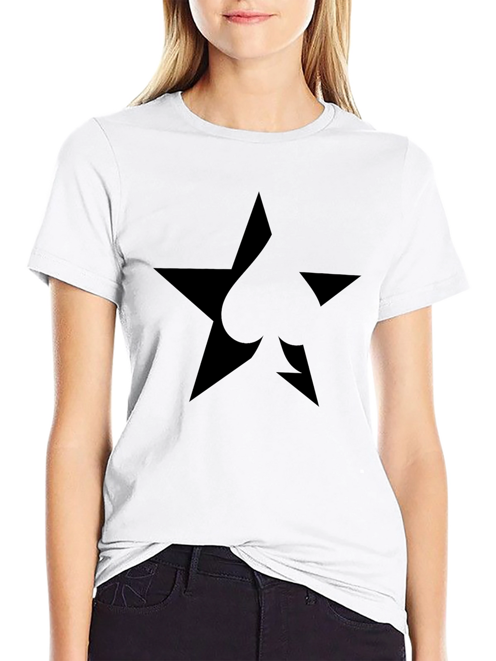 Star Spade Black T-Shirt - Modern Casual Tee