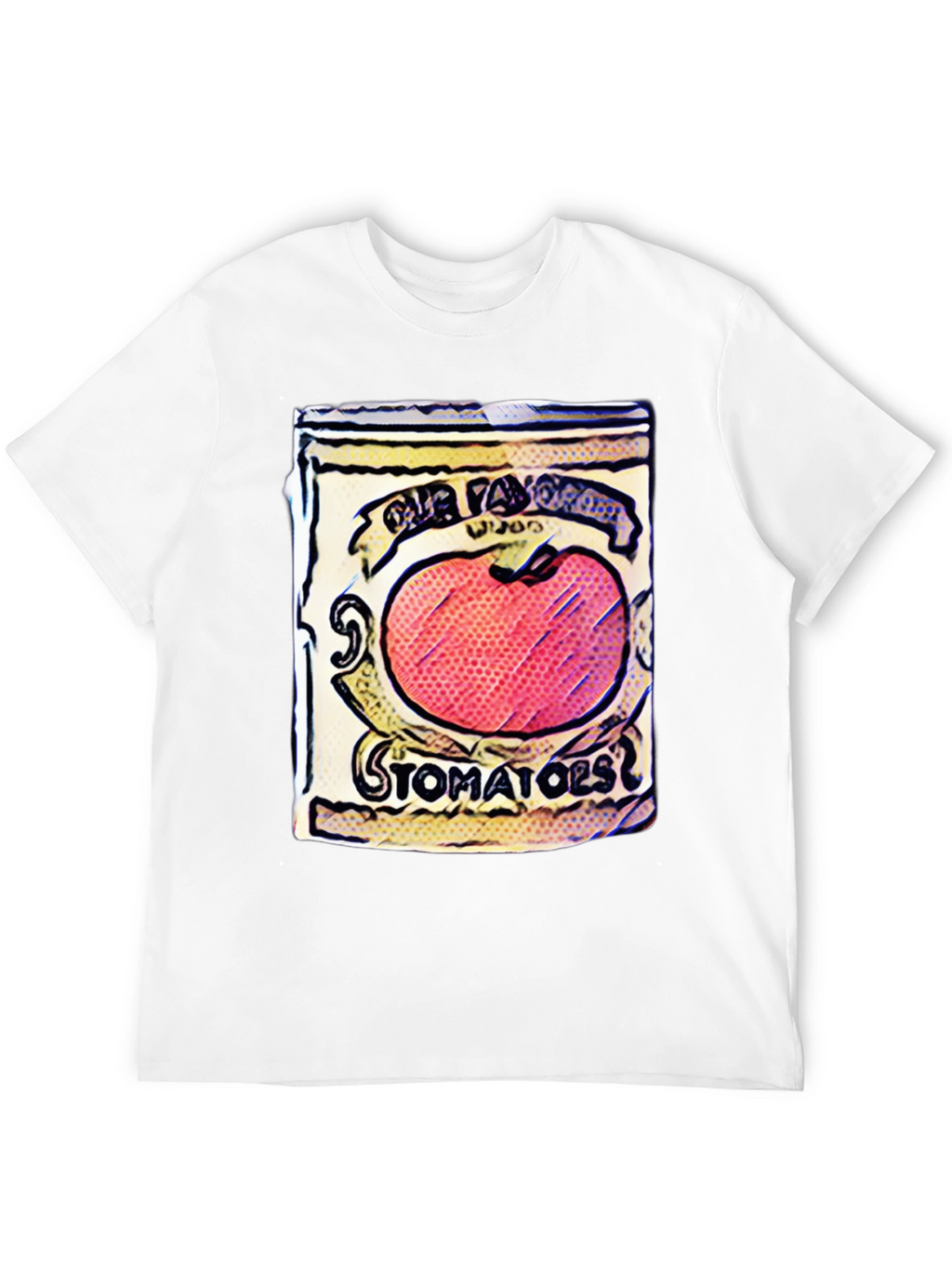 Tomato Soup Can Graphic Tee - Pop Art Style