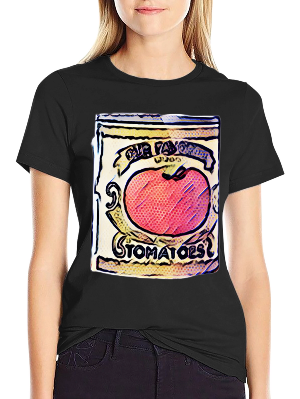 Tomato Soup Can Graphic Tee - Pop Art Style