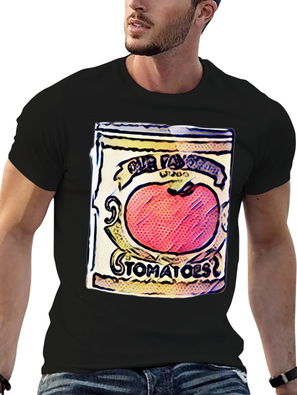 Tomato Soup Can Graphic Tee - Pop Art Style