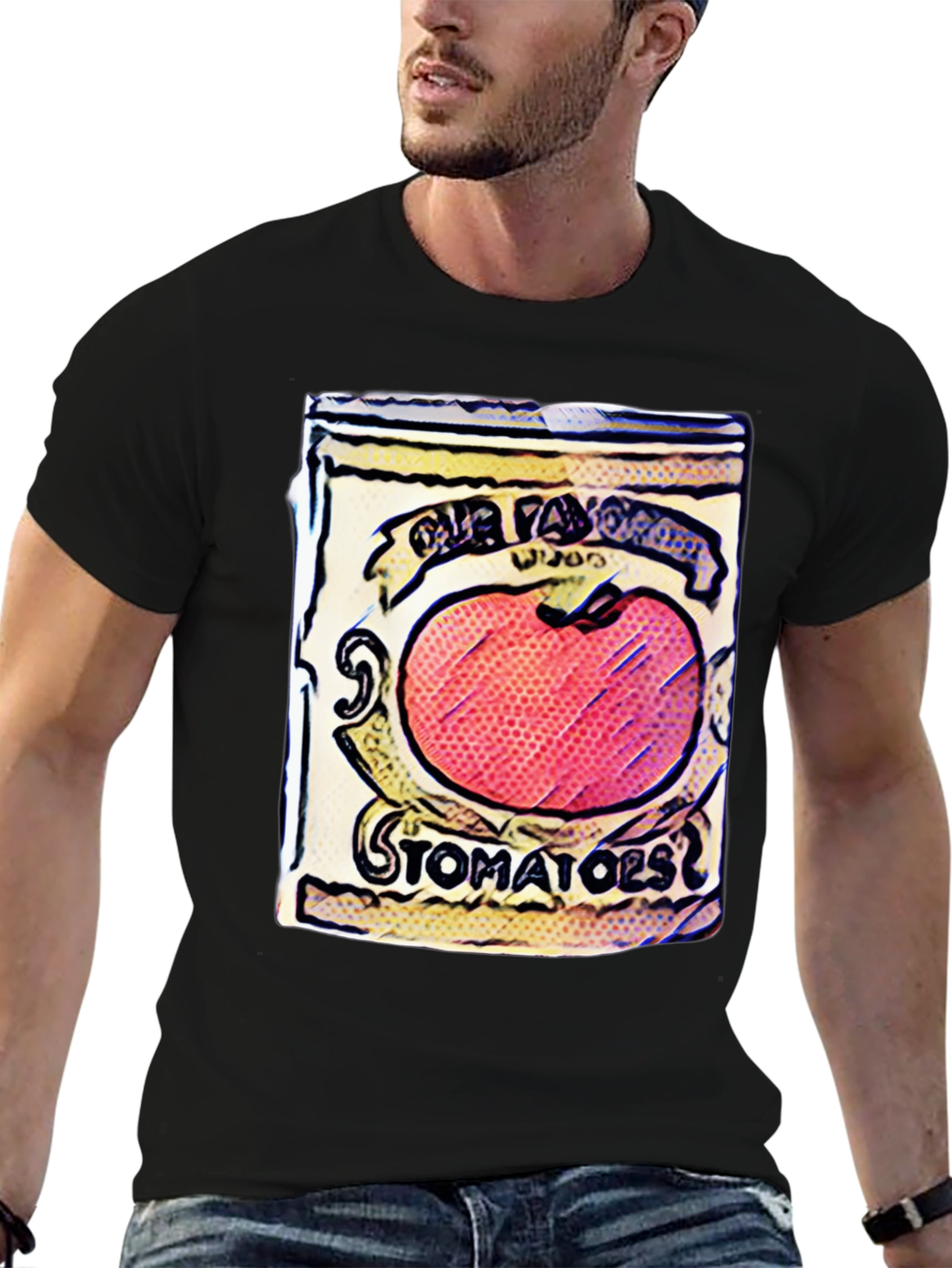 Tomato Soup Can Graphic Tee - Pop Art Style