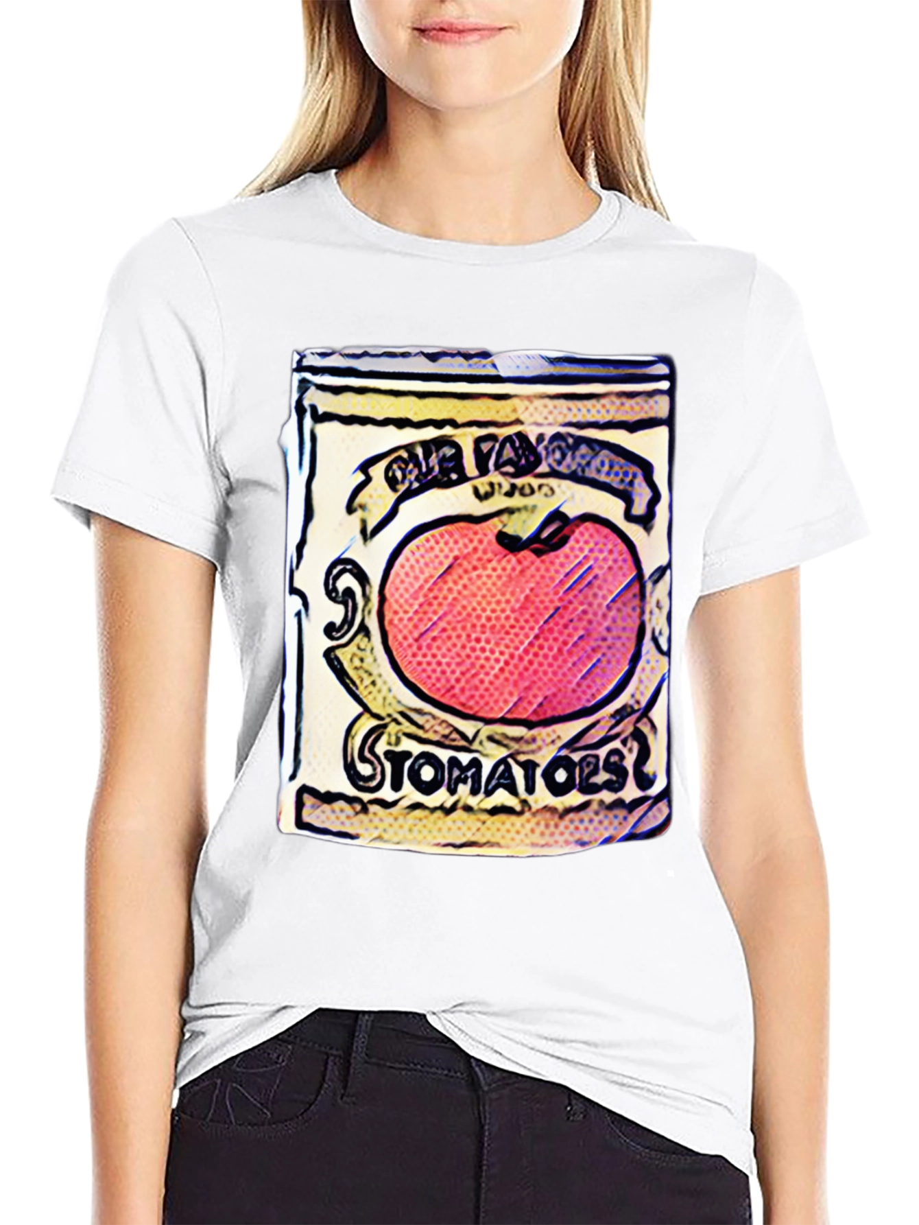 Tomato Soup Can Graphic Tee - Pop Art Style