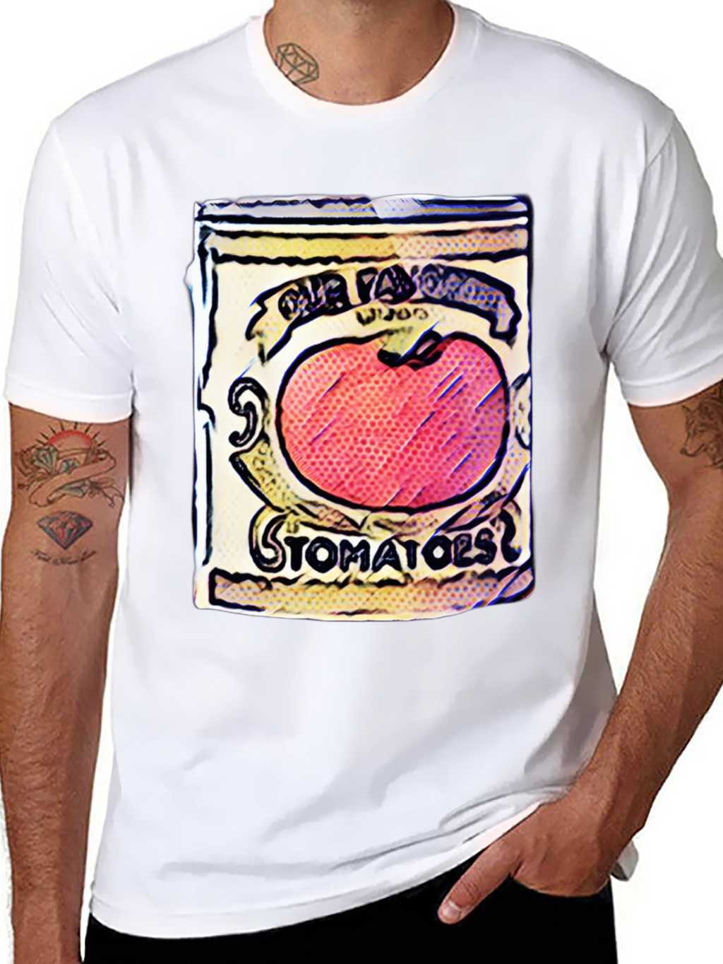 Tomato Soup Can Graphic Tee - Pop Art Style