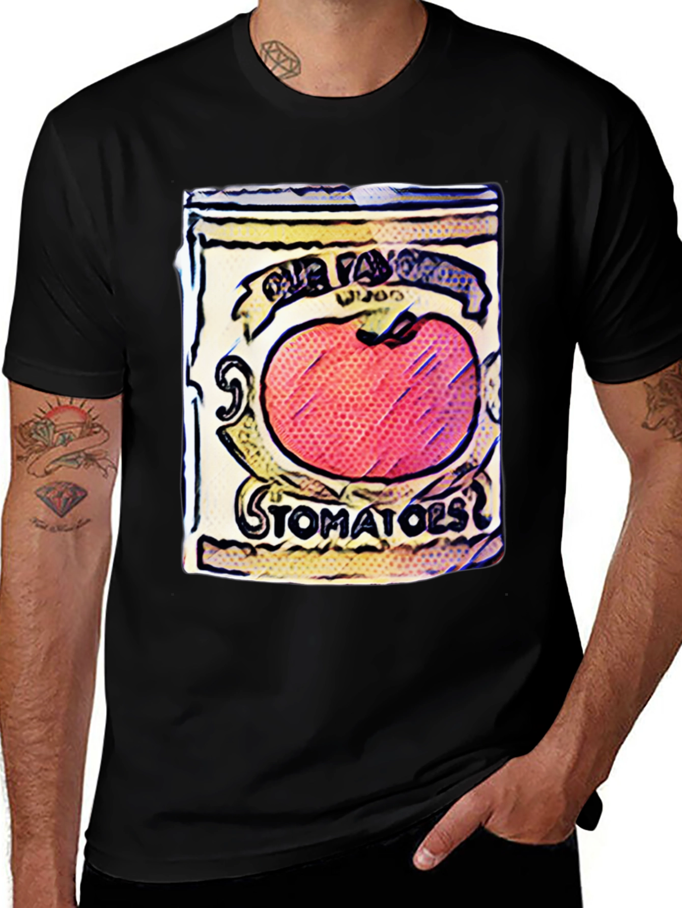 Tomato Soup Can Graphic Tee - Pop Art Style