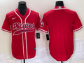 Men's Philadelphia Phillies Red Replica Blank Jerseys Joint Edition