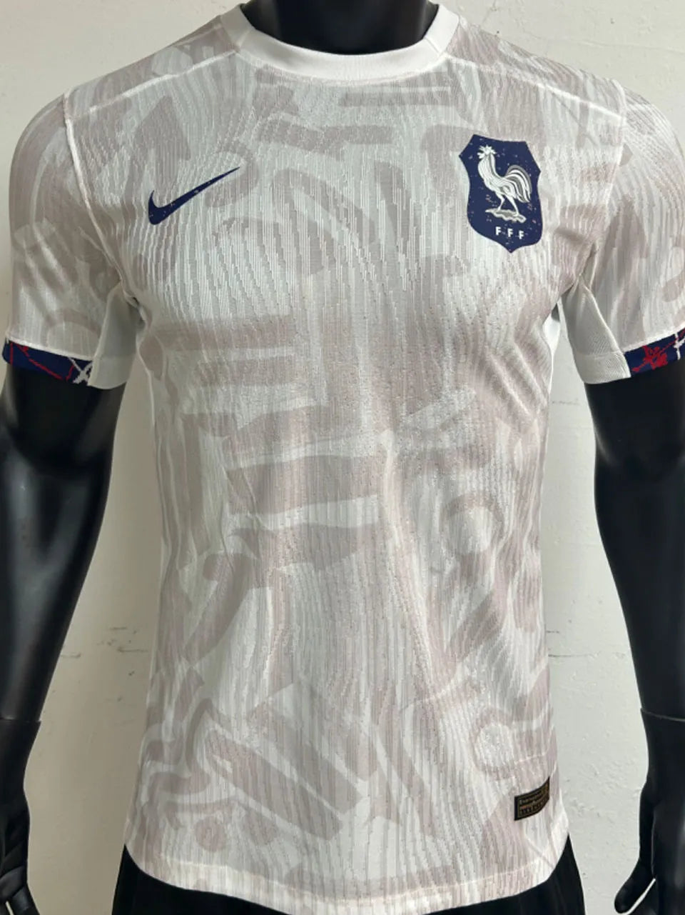 2023/24 France Away White Player Soccer Jersey Front