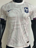 2023/24 France Away White Player Soccer Jersey Front
