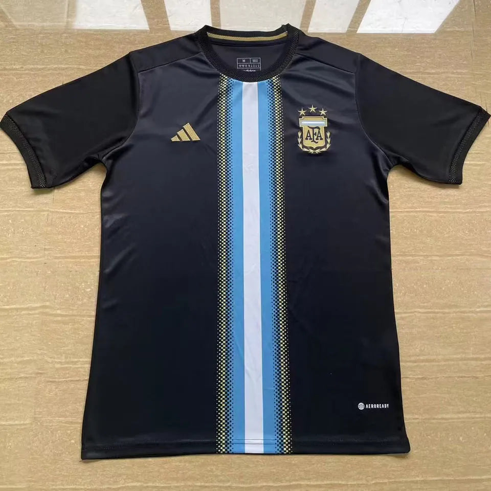 2023 Argentina Black Special Edition Fans Jersey Front