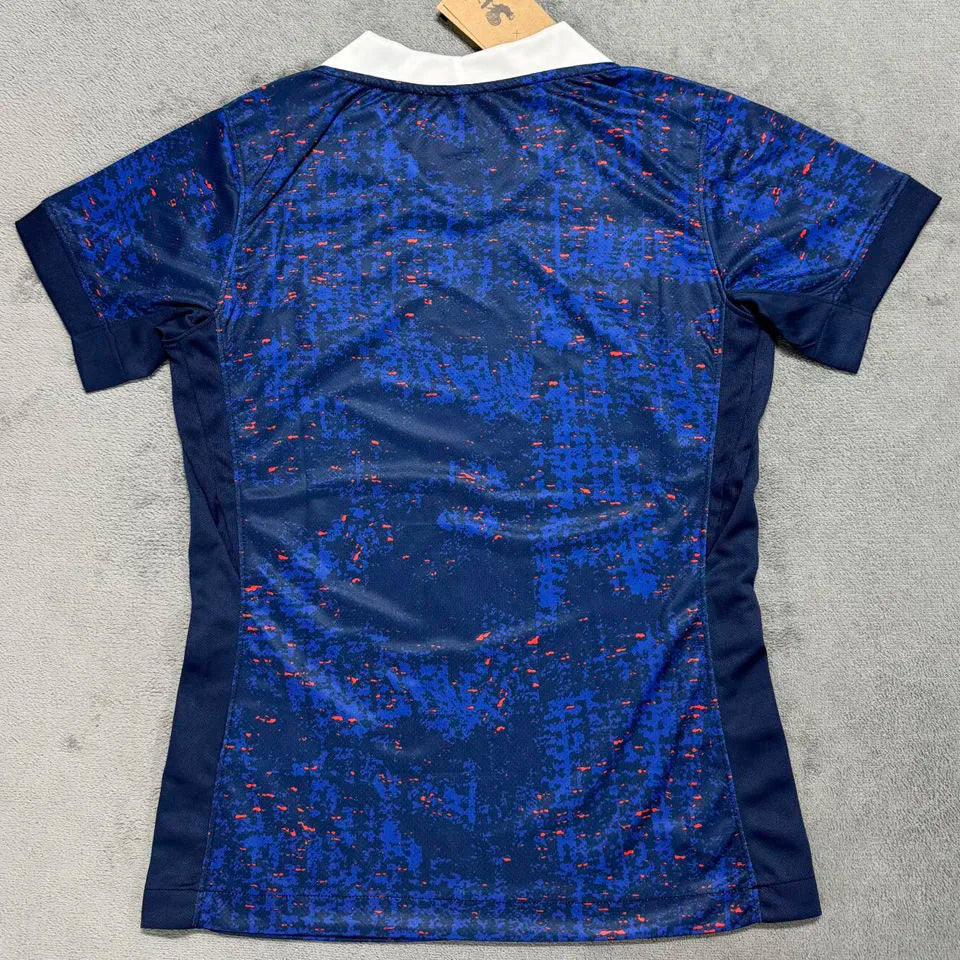 2025/26 France Home Blue Women Soccer Jersey 女 Detail 3