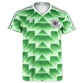 1988 Germany Away Green Retro Soccer Jersey Front