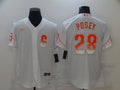Men's San Francisco Giants Buster Posey #28 White Replica Player Jerseys City Edition