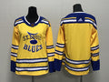 Men's St. Louis Blues Yellow Reverse Retro 2.0 Authentic Blank Jerseys