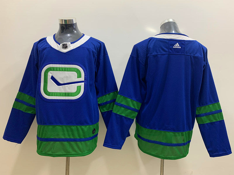 Men's Vancouver Canucks Blue Alternate Primegreen Authentic Blank Jerseys