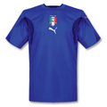 2006 Italy Home Blue Retro Soccer Jersey Front