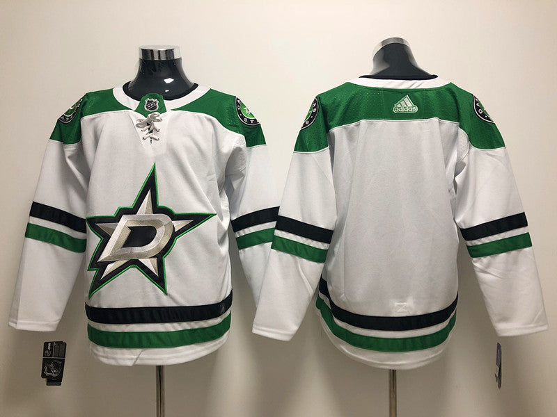 Men's Dallas Stars White Blank Player Jerseys