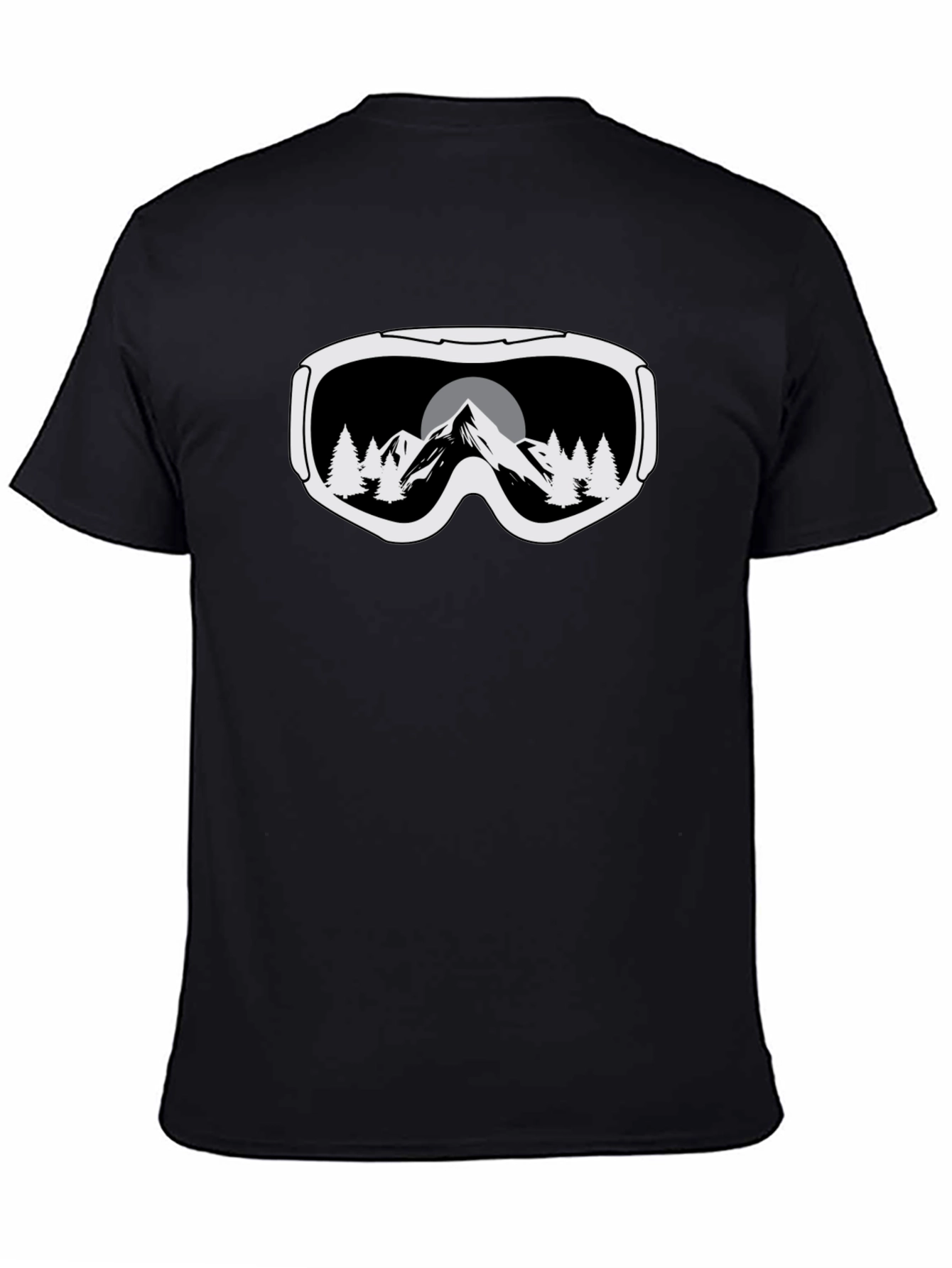 Mountain Goggles Graphic Tee - Black