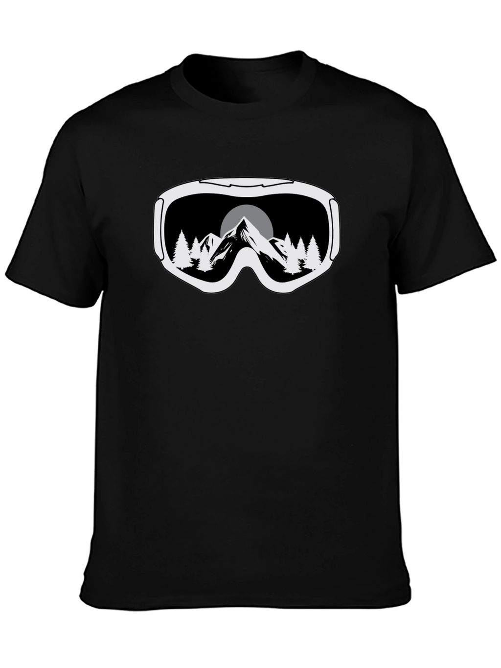 Mountain Goggles Graphic Tee - Black