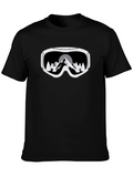 Mountain Goggles Graphic Tee - Black