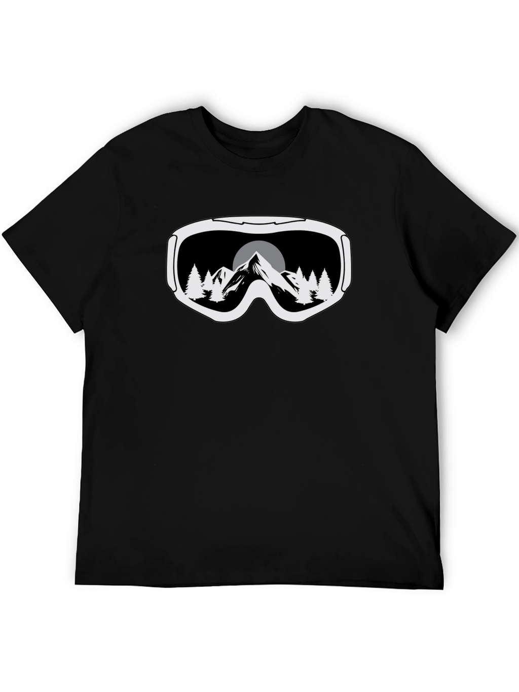 Mountain Goggles Graphic Tee - Black