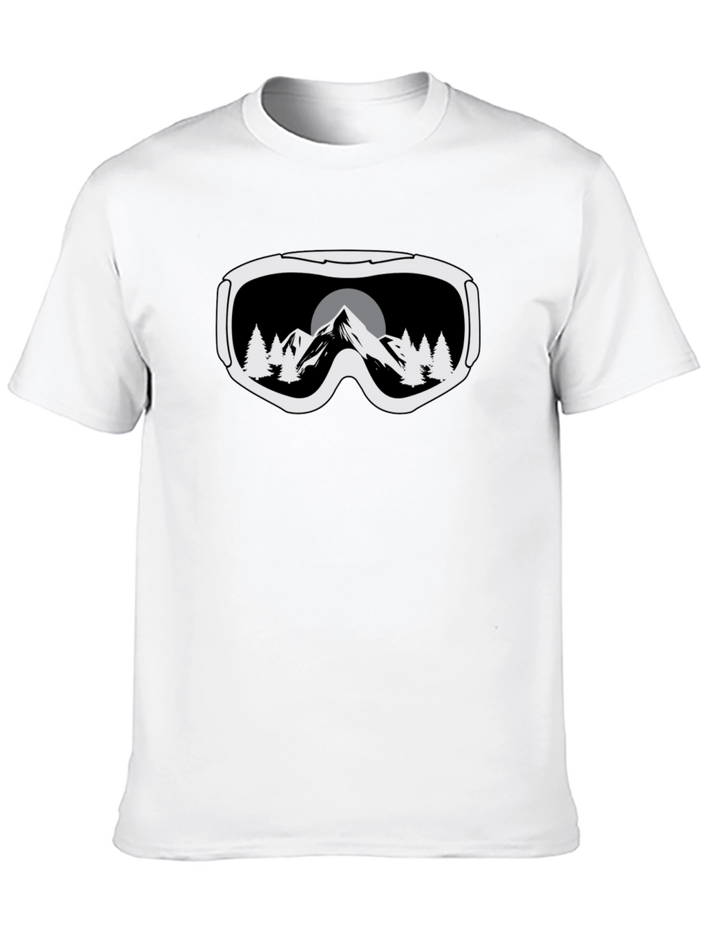 Mountain Goggles Graphic Tee - Black