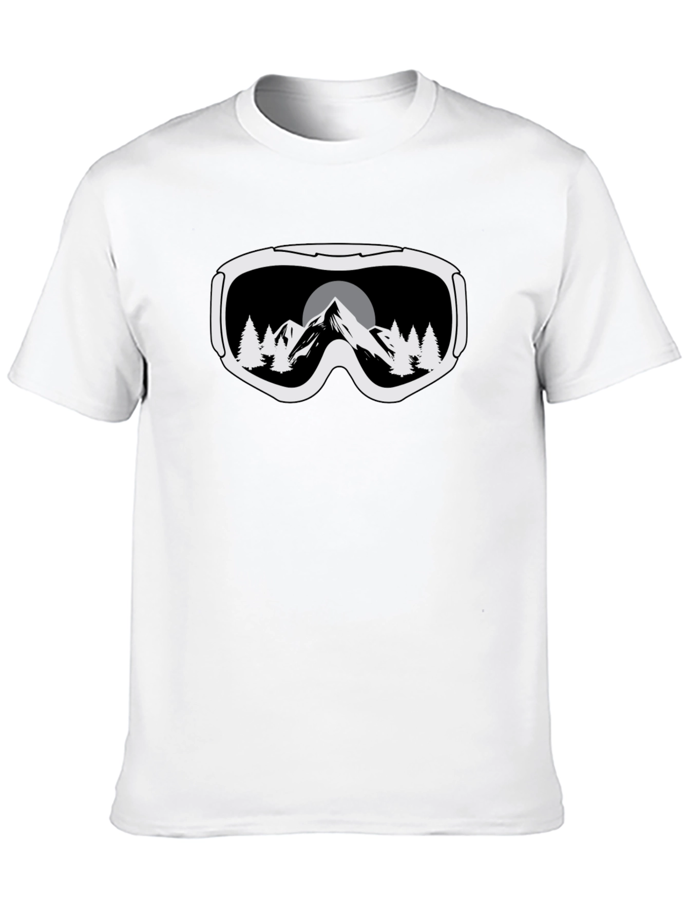 Mountain Goggles Graphic Tee - Black